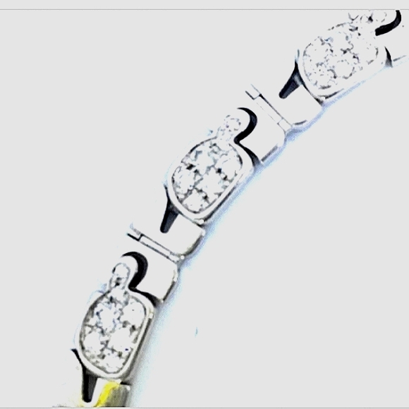 18K André Courrèges  Diamond Choker Neck White Gol - Picture 2 of 4